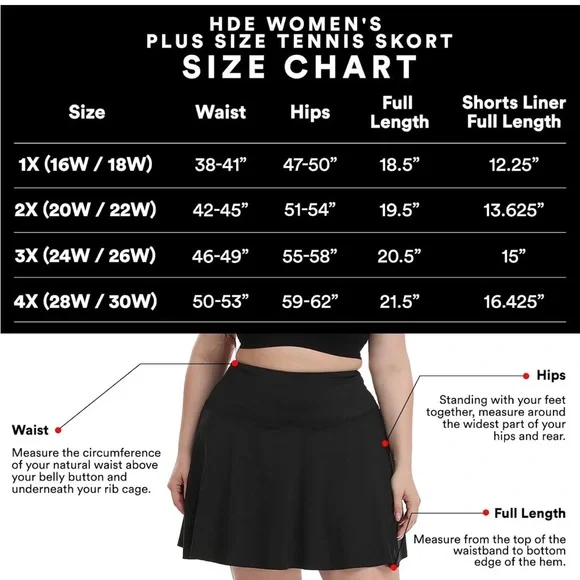 Plus Size Sports Skort - Picture 3 of 9